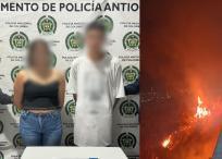 Capturados por incendio en Cisneros, Antioquia