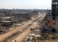 Muchas ciudades de Gaza han sido reducidas a escombros por el ejército israelí.