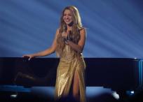 La cantante colombiana Shakira durante su actuación en la gala anual de los Latin Grammy.