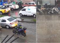 Comenzó la fuerte temporada de lluvias en Bogotá.