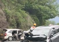 Fatal accidente en la vía que comunica a los municipios de Garzón y Altamira, Huila.