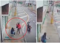 En video: motoladrón robó a dos mujeres en menos de un minuto en Bogotá
