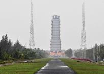 A general view shows the launch platform for the Chang'e-6 mission of the China Lunar Exploration Programme at the Wenchang Space Launch centre in southern China's Hainan Province on May 2, 2024. The Chang'e-6 mission is scheduled to be launched on May 3 and will carry payloads from several countries including France, Italy and Pakistan. (Photo by Hector RETAMAL / AFP)