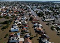 Inundaciones en Canoas, un municipio al norte de Porto Alegre, Brasil,