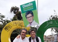 Claudia López y Sergio Fajardo