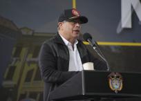 El presidente Gustavo Petro en Manizales.