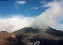 Fotos tomadas del Volcán Puracé por el Servicio Geológico.