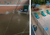 Inundaciones en la sede del Deportivo Cali