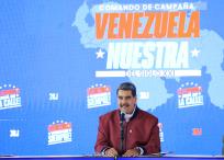 Presidente de Venezuela, Nicolás Maduro, en un acto de gobierno, en Caracas (Venezuela).