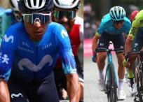 Nairo Quintana y Daniel Martínez en el Giro de Italia