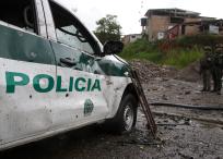 Estación de Policía de Morales, Cauca, fue atacada por más de dos horas con explosivos y ráfagas de fusil.