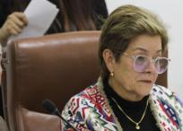 Gloria Inés Ramírez durante sus intervenciones en el tercer día de debate y votación del proyecto de ley de la reforma pensional.