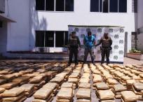 Una persona capturada y más de 900 kilos de marihuana incautados en Cartago