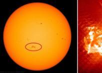 La mancha de sol que se puede mirar sin necesidad de telescopios