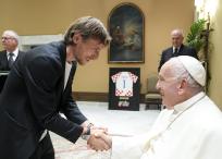 Audiencia privada del papa Francisco con selección de fútbol de Croacia.