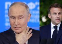 Vladimir Putin y Emmanuel Macron