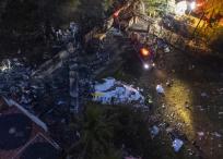 Zona del accidente en Brasil.