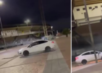 La escena quedó grabada en un video.