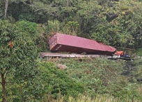 Accidente vía Medellín - Bogotá