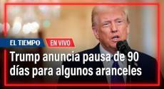 Trump anuncia pausa de 90 días para algunos aranceles