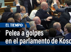 Los parlamentarios de Kosovo, se fueron a las manos el jueves durante un debate en el Congreso en el que intervenía el primer ministro Albin Kurti.