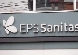 Fachada de la EPS Sanitas en Bogotá