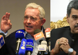 Álvaro Uribe y Nicolás Maduro.