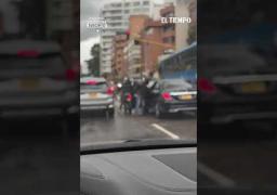 Captan violento atraco en pleno trancón en el norte de Bogotá | El Tiempo