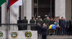 Exequias del funcionario asesinado en Bogotá.