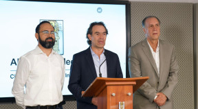 Federico Gutiérrez, Andrés Camacho y Jhon Maya