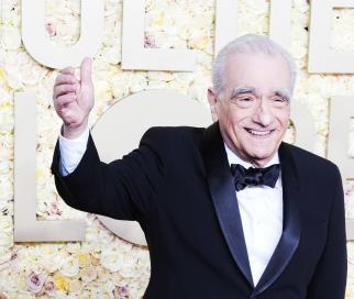 El director de cine Martin Scorsese a su llegada a los Globos de Oro 2023.