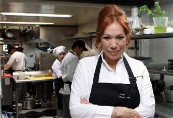 Leonor Espinosa, propietaria del restaurante 'Leo'.