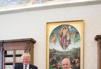 Donald Trump y el papa Francisco.