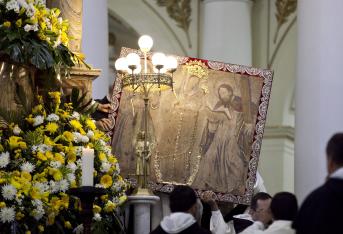 Desde las 3 a. m. de este viernes se abrieron las puertas de la basílica de Nuestra Señora del Rosario en Chiquinquirá, donde se realizó la misa para despedir la imagen de la Virgen de Chiquinquirá.