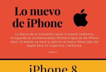 Principales características del iPhoneX, iPhone 8 y iPhone 8 plus