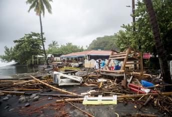 Destrucción en el Caribe por el paso del huracán María