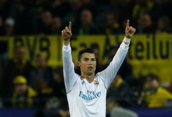 Cristiano Ronaldo anotó dos goles  en la visita del Real Madrid al Dortmund.