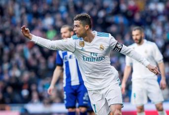 Cristiano Ronaldo celebra su segunda anotación.