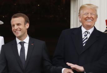 El presidente de Estados Unidos, Donald Trump, y su homólogo de Francia, Emmanuel Macron, se reunieron el martes 23 de abril en la Casa Blanca para definir temas de la agenda  internacional que comparten los dos países.