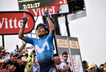 El colombiano Nairo Quintana se impuso en la etapa 17 del Tour de Francia 2018 entre Bagneres de Luchon y Saint Lary Soulan, una subida fuera de categoría que llenó de emoción al país.