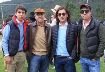 Julián Manjarrez, Juan Arturo, Camilo y Sergio Martínez.