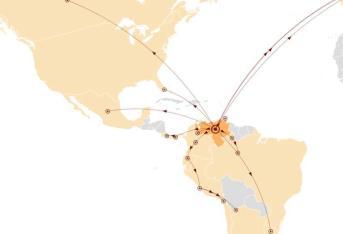 Países hacia donde los venezolanos han emigrado