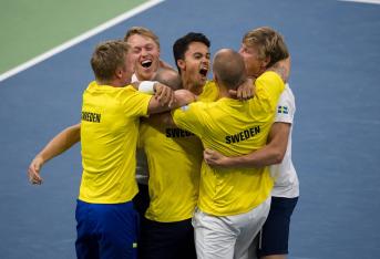 El equipo sueco de Copa Davis.