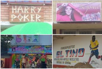 Los 'creativos' establecimientos colombianos que tienen nombres de famosos
