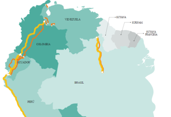 Rutas de los migrantes venezolanos en América Latina