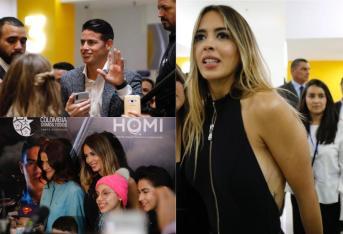 James Rodríguez se presentó bien acompañado a un evento en Bogotá de su fundación 'Colombia somos todos'. El '10' sorprendió a las cámaras al llegar acompañado por su pareja actual, la modelo  venezolana Shannon de Lima.