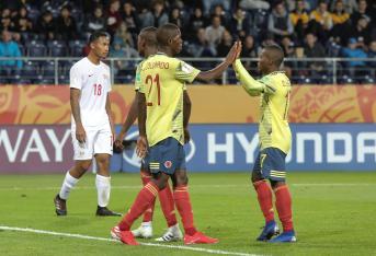 La Selección Colombia clasificó a los octavos de final del Mundial Sub-20 en la segunda posición del grupo A.