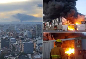 Bomberos atienden fuerte explosión en Funza, Cundinamarca