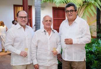 En la foto Alfonso Díaz, Diego Saldarriaga, Carlos Arturo Cobo.