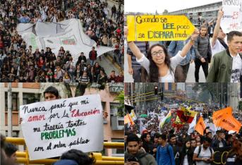 Este jueves se presentaron masivas movilizaciones estudiantiles por todo el país. El propósito principal de la protesta es exigir el pleno cumplimiento de los acuerdos educativos pactados por el Gobierno.